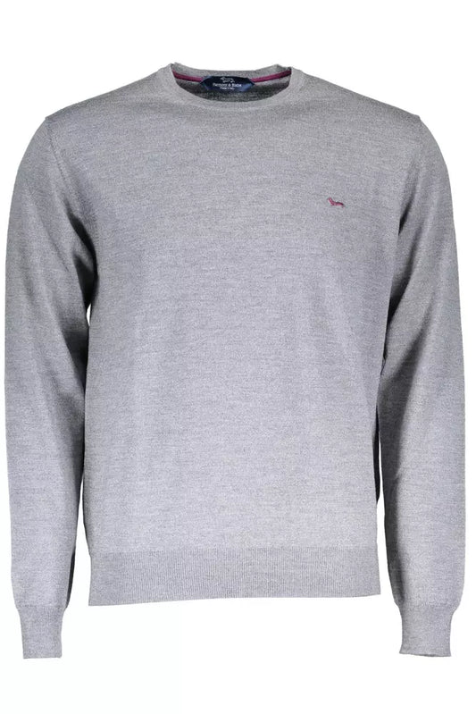 Gray Wool Men Sweater