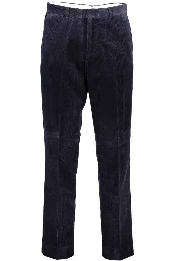 Blue Cotton Men's Pant