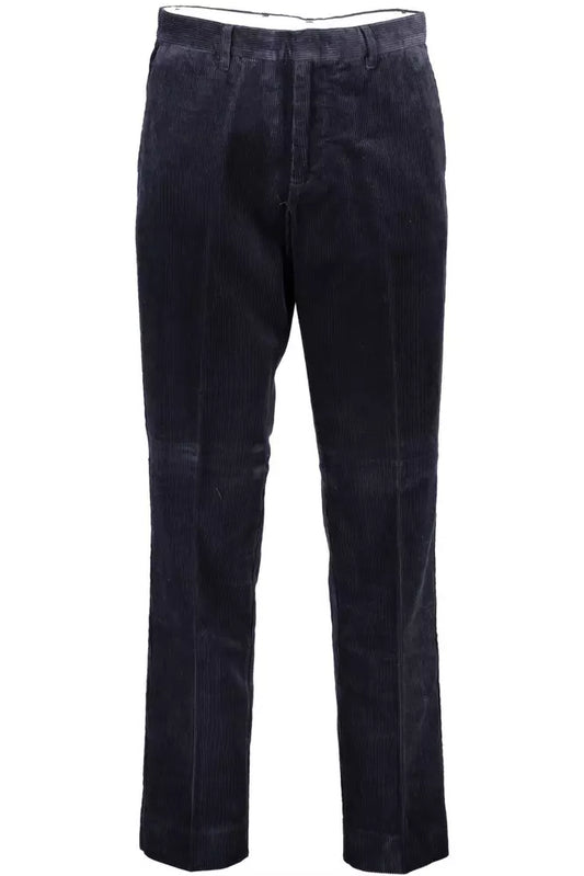 Blue Cotton Men's Pant