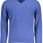 Blue Wool Men Sweater