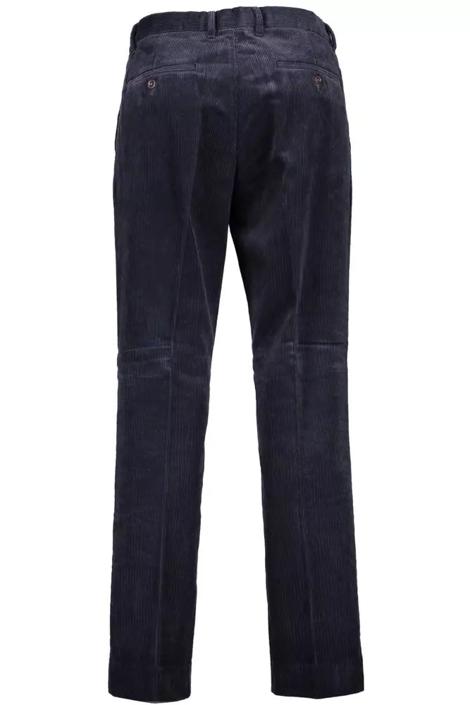 Blue Cotton Men's Pant