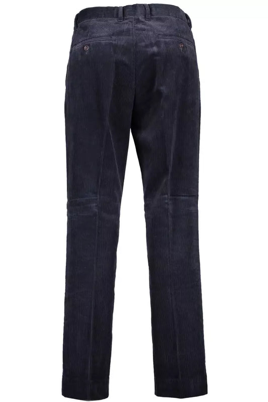 Blue Cotton Men's Pant