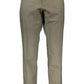 Green Cotton Men Trouser