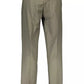 Green Cotton Men Trouser