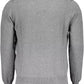 Gray Cotton Men Sweater