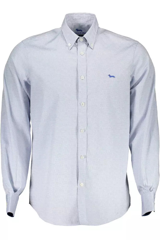 Light Blue Cotton Men Shirt