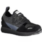 Black Leather Women Sneaker