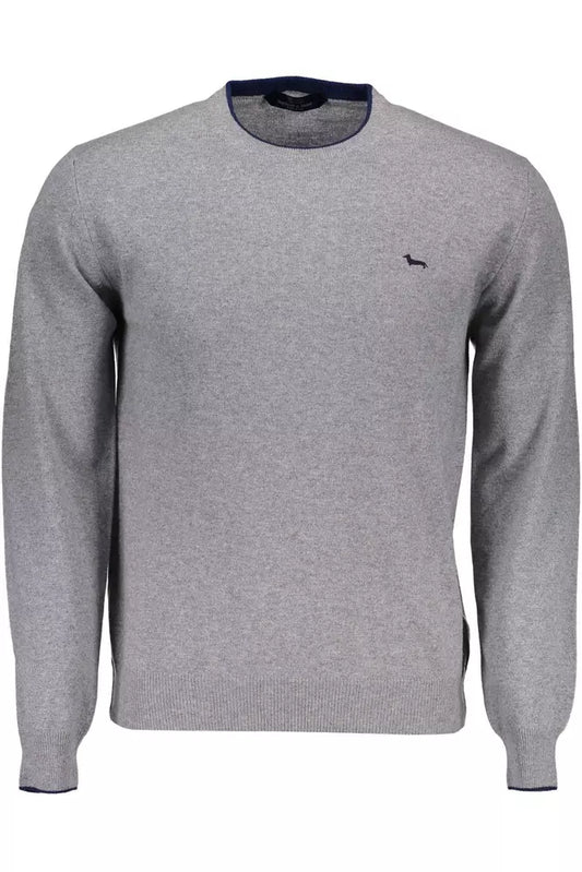 Gray Wool Men Sweater
