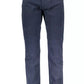 Blue Cotton Men Pant