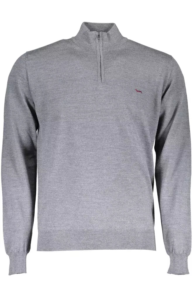 Gray Wool Men Sweater