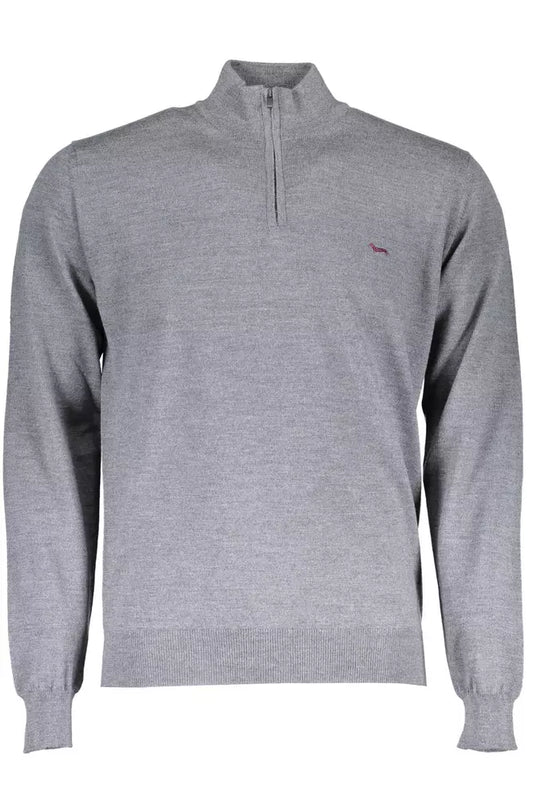 Gray Wool Men Sweater