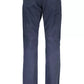Blue Cotton Men Pant