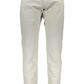Beige Cotton Men Trouser