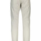 Beige Cotton Men Trouser