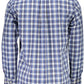 Blue Cotton Men Shirt