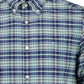 Blue Cotton Men Shirt