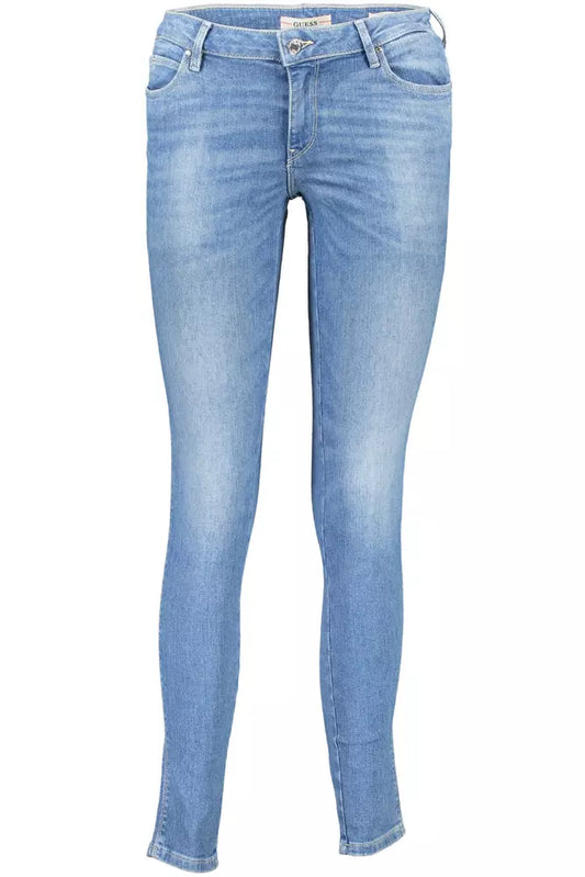Blue Cotton Women Jeans