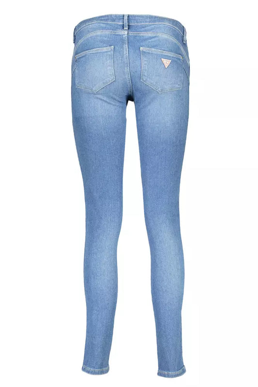 Blue Cotton Women Jeans