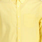 Yellow Cotton Men Shirt