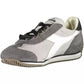 Gray Leather Women Sneaker