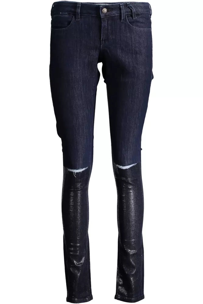 Blue Cotton Women Jean