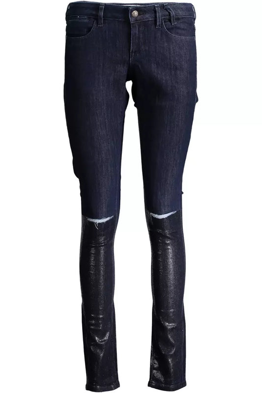 Blue Cotton Women Jean
