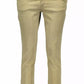 "Green Cotton Women Jeans"