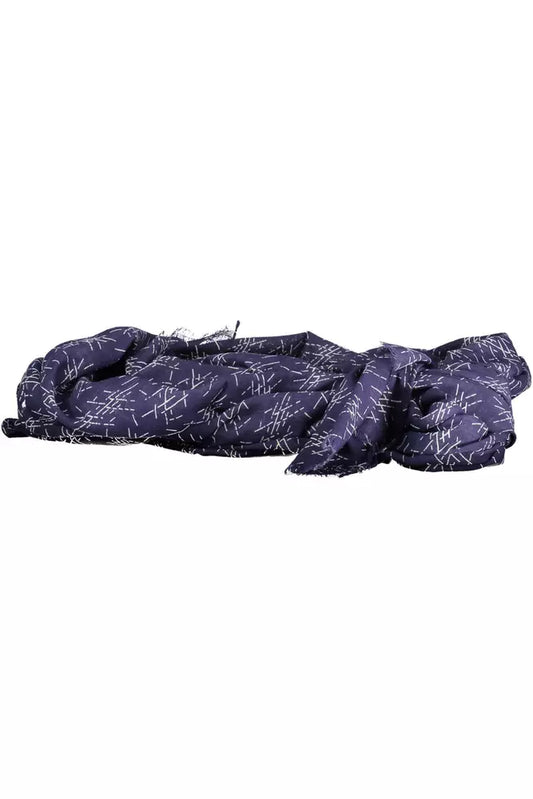 Blue Cotton Men Scarf