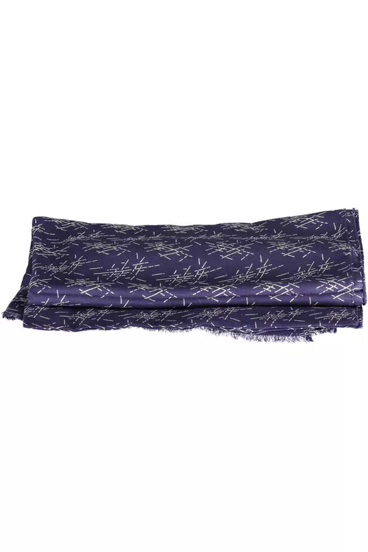 Blue Cotton Men Scarf