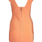 Orange Viscose Women Dress