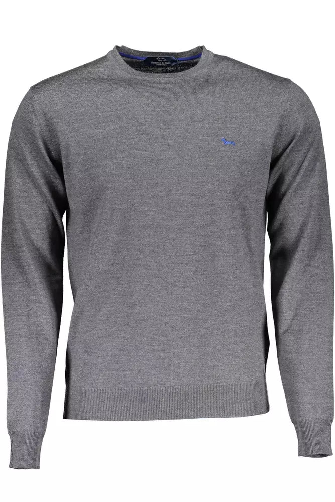 Gray Wool Men Sweater