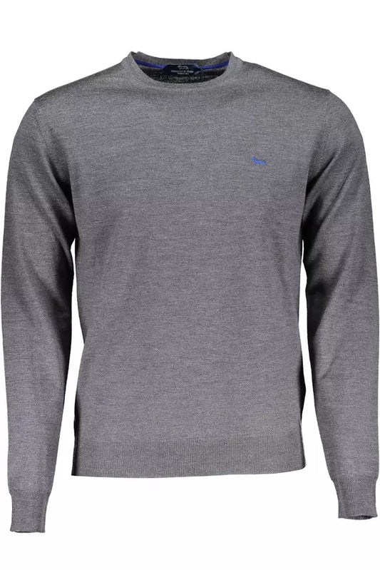 Gray Wool Men Sweater