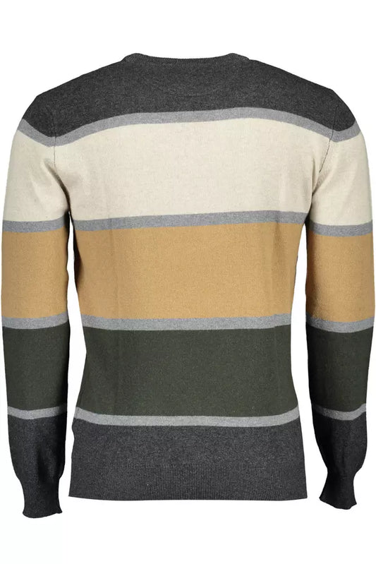 Beige Wool Men Shirt