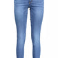 Blue Cotton Women Jeans