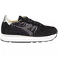 Black Leather Women Sneaker