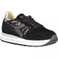 Black Leather Women Sneaker