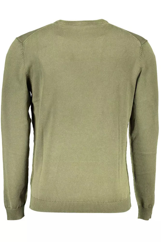 Green Cotton Men Shirt