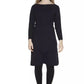 Blue Wool Women Dress