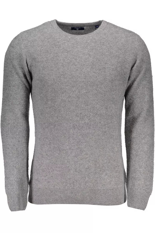 Gray Wool Men Shirt