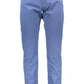 Light Blue Cotton Men Trouser