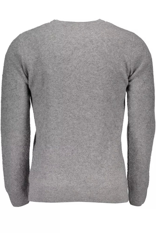 Gray Wool Men Shirt