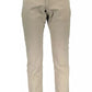Beige Cotton Men Pant