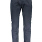 Blue Cotton Men Trouser