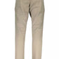 Beige Cotton Men Pant