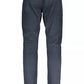 Blue Cotton Men Trouser