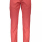 Red Cotton Men Pant
