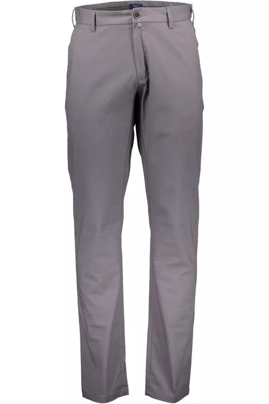 Gray Cotton Men Pants