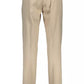 Beige Cotton Men Pants