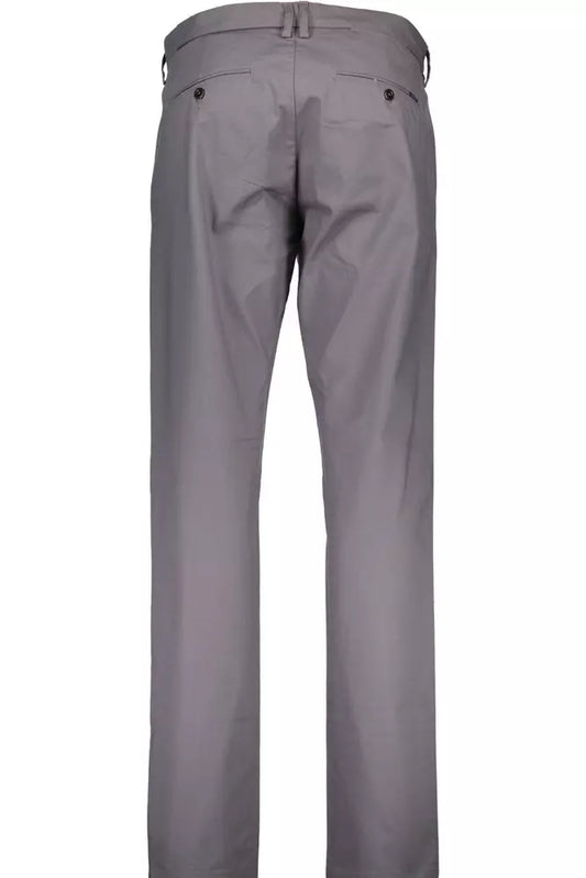 Gray Cotton Men Pants