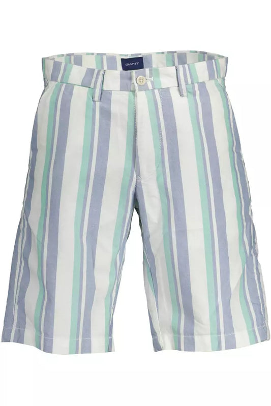 White Cotton Mens Bermuda Pant